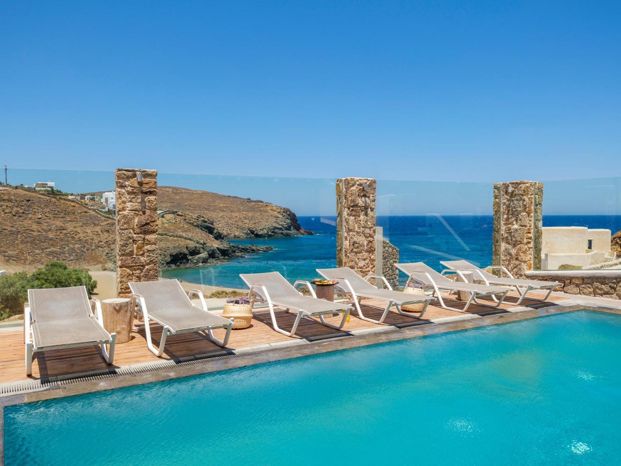 Sundance Suites Mykonos Merchia Beach Bagian luar foto