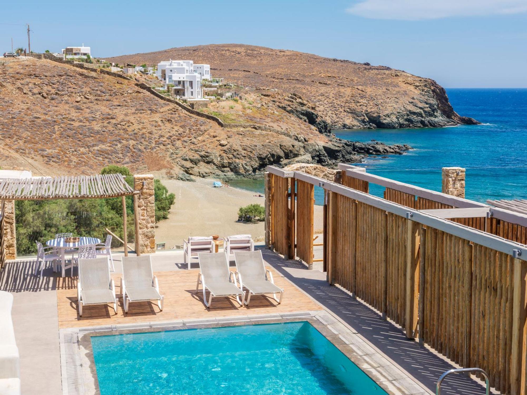 Sundance Suites Mykonos Merchia Beach Bagian luar foto