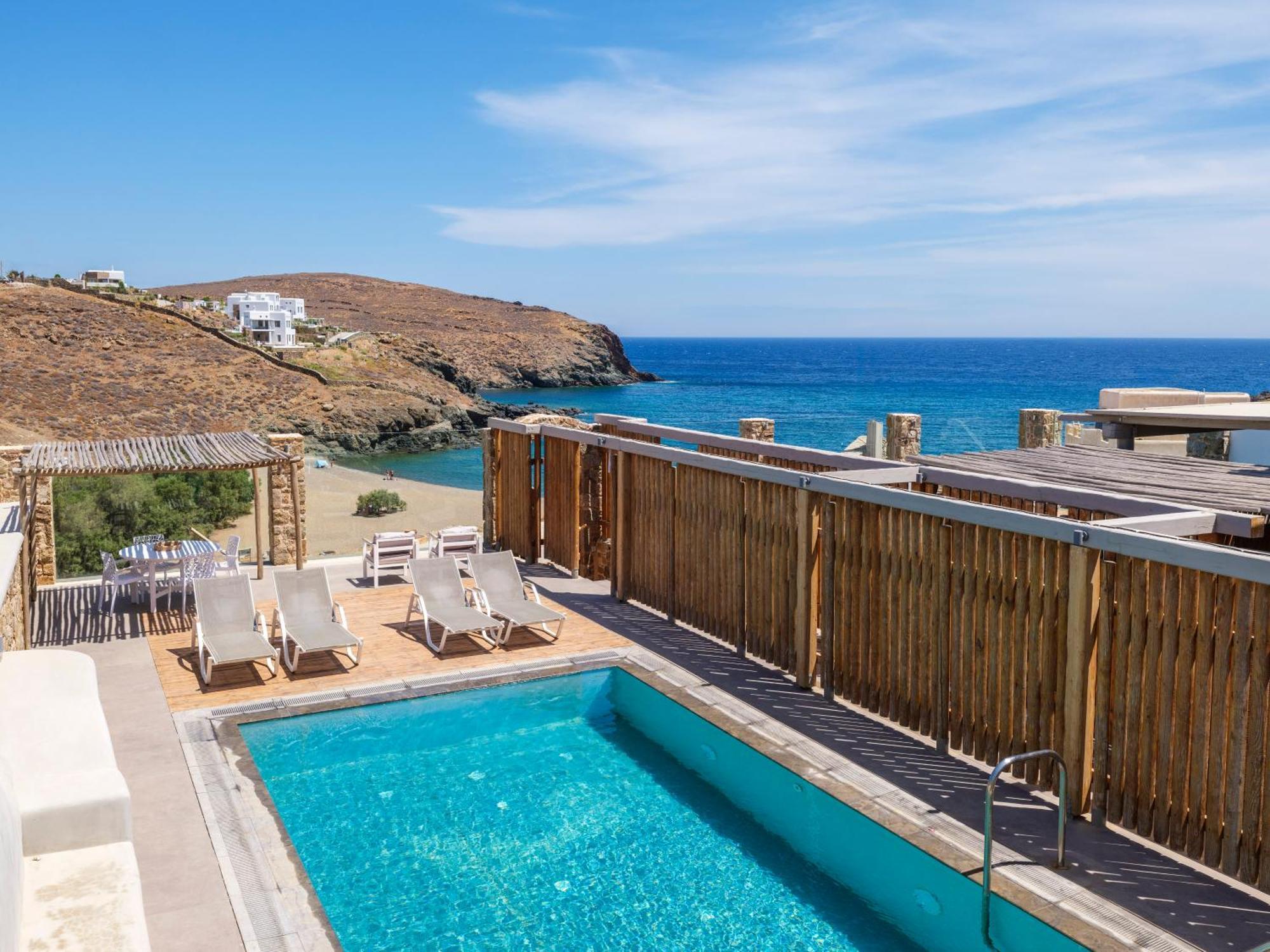 Sundance Suites Mykonos Merchia Beach Bagian luar foto