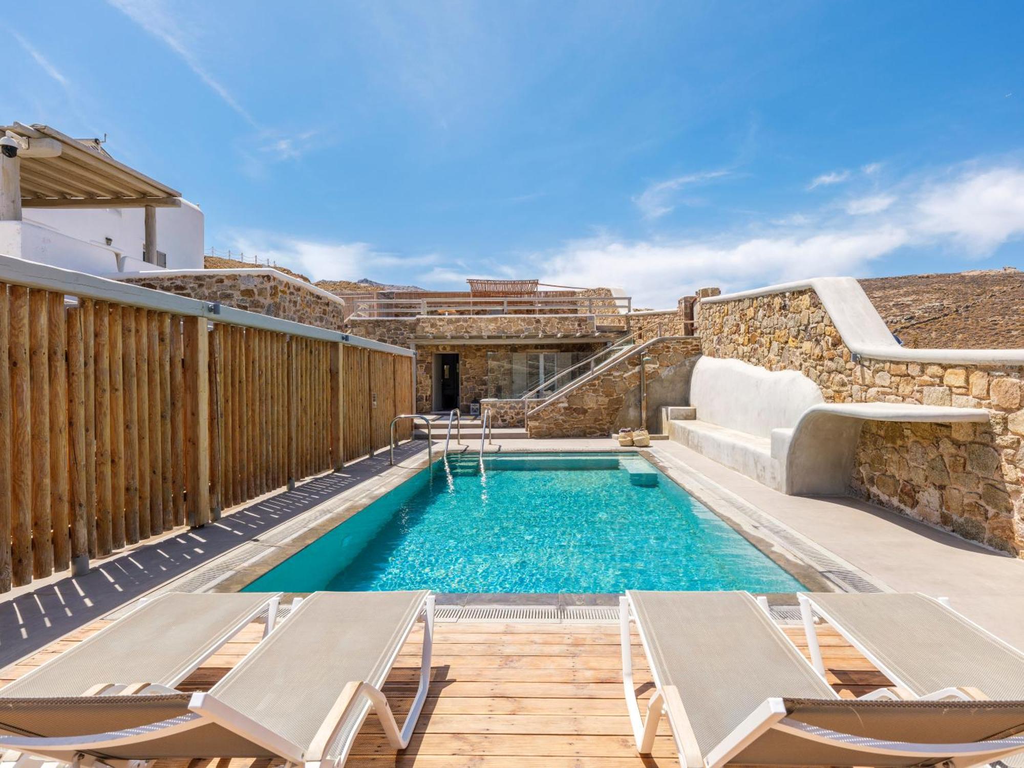 Sundance Suites Mykonos Merchia Beach Bagian luar foto