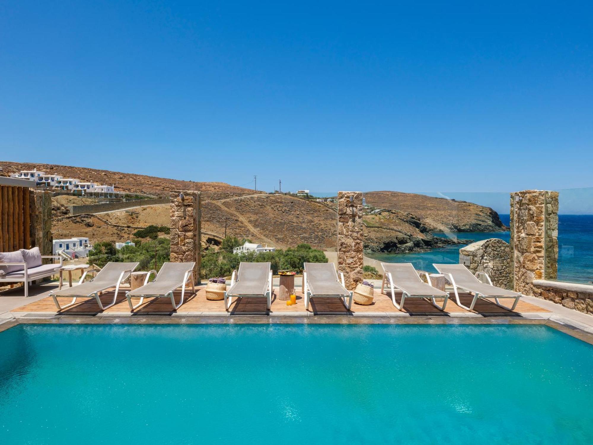 Sundance Suites Mykonos Merchia Beach Bagian luar foto