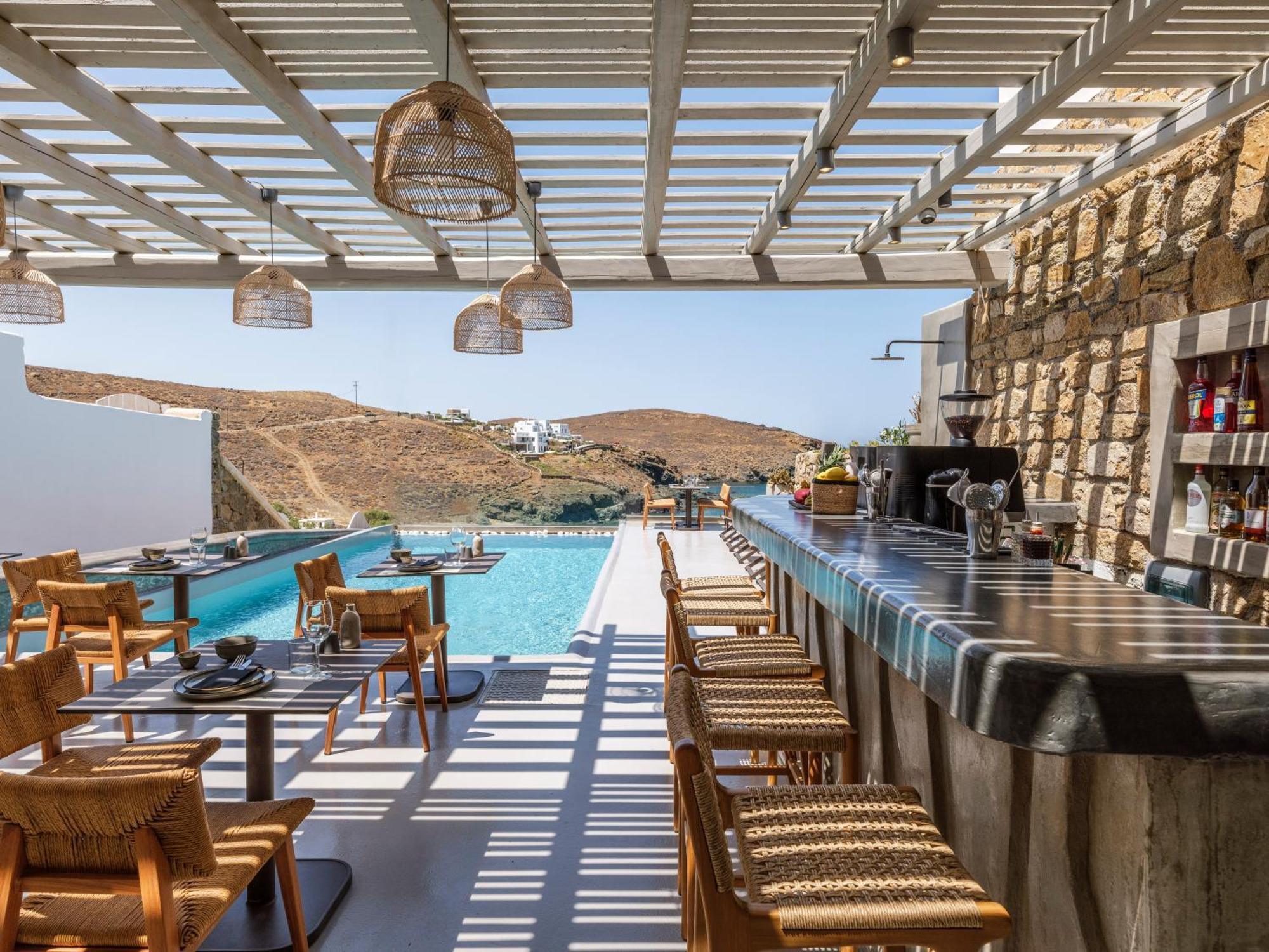 Sundance Suites Mykonos Merchia Beach Bagian luar foto